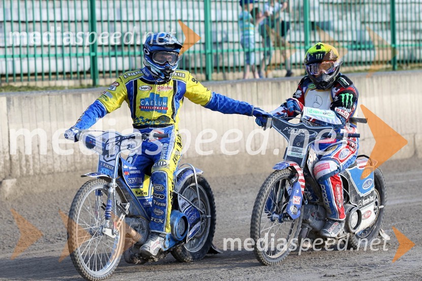 Matej Žagar (AMTK Ljubljana), Greg Hancock (ZDA)Speedway World Cup 2012, kvalifikacije, 2. dirka
