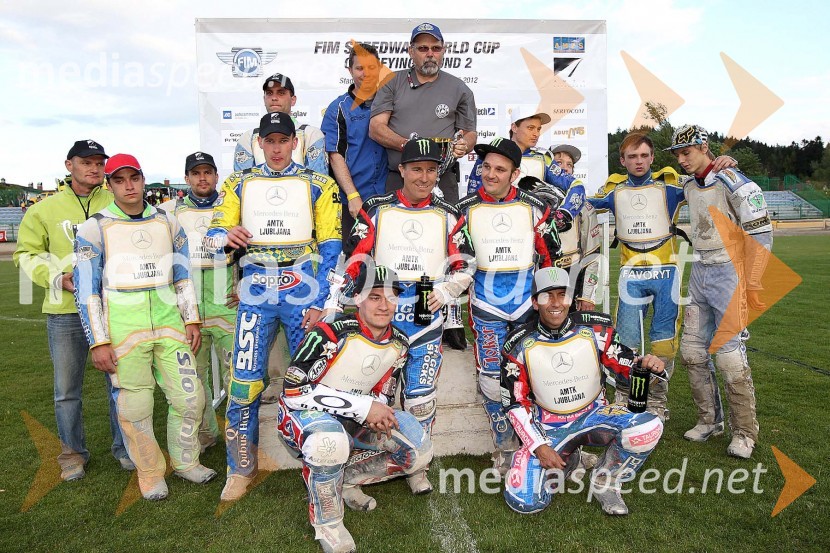 Ekipe: Slovenija, ZDA in UkrajinaSpeedway World Cup 2012, kvalifikacije, 2. dirka