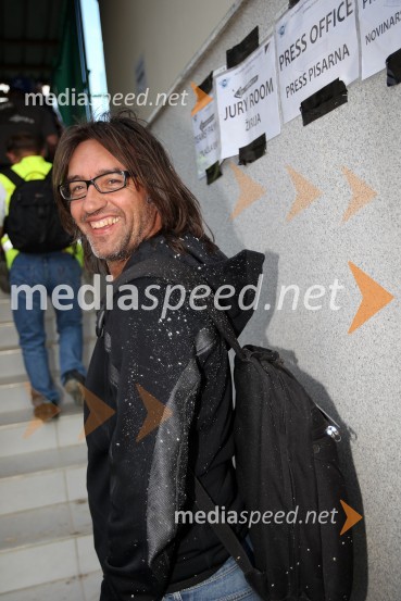 Matej Štakul, urednik avtomobilizma in športa pri časniku DnevnikSpeedway World Cup 2012, kvalifikacije, 2. dirka