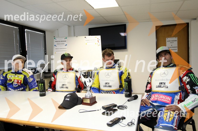 Andriy Karpov (UKR), Billy Hamill (ZDA), Matej Žagar (AMTK Ljubljana), Greg Hancock (ZDA)Speedway World Cup 2012, kvalifikacije, 2. dirka