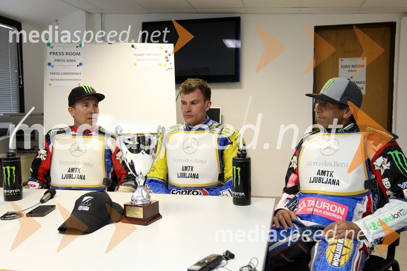 Billy Hamill (ZDA), Matej Žagar (AMTK Ljubljana), Greg Hancock (ZDA)Speedway World Cup 2012, kvalifikacije, 2. dirka