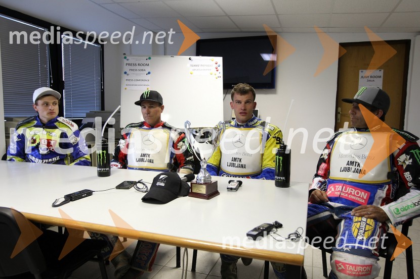 Andriy Karpov (UKR), Billy Hamill (ZDA), Matej Žagar (AMTK Ljubljana), Greg Hancock (ZDA)Speedway World Cup 2012, kvalifikacije, 2. dirka