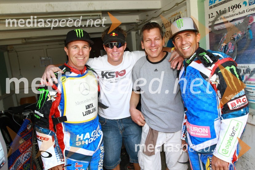 Billy Hamill (ZDA), Gregor Tomažič, Sam Ermolenko (ZDA), Greg Hancock (ZDA)Speedway World Cup 2012, kvalifikacije, 2. dirka