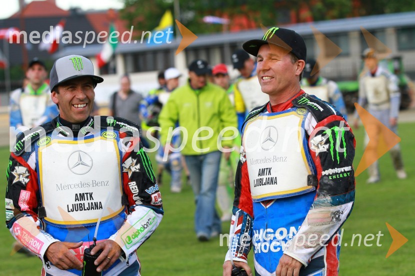 Greg Hancock (ZDA) in Billy Hamill (ZDA)Speedway World Cup 2012, kvalifikacije, 2. dirka