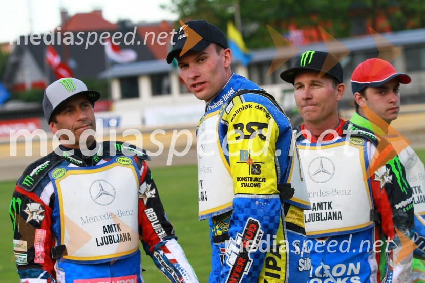 Greg Hancock (ZDA), Matej Žagar (AMTK Ljubljana), Billy Hamill (ZDA)Speedway World Cup 2012, kvalifikacije, 2. dirka