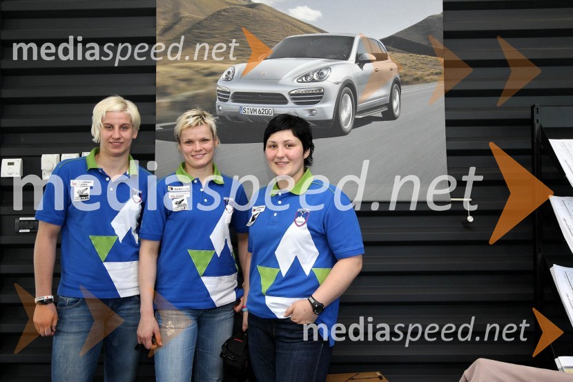 	Ana Velenšek, judoistka, Urška Žolnir, judoistka, Lucija Polavder, judoistkaNovinarski klub z OKS in Porsche Slovenija