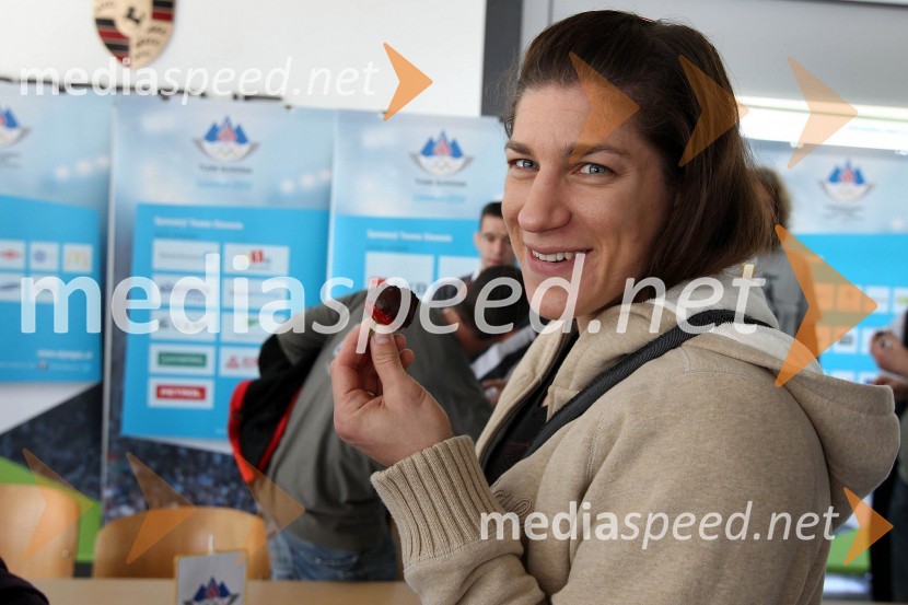 Raša Sraka Vuković, slovenska judoistkaNovinarski klub z OKS in Porsche Slovenija