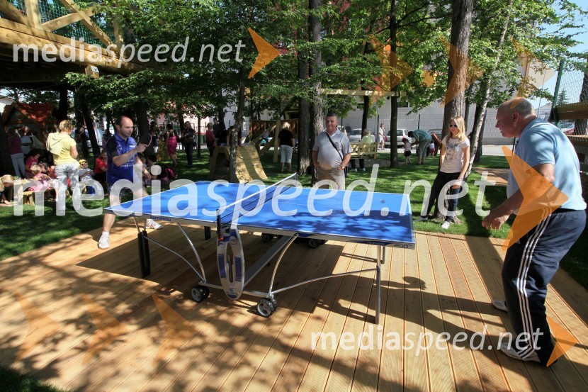 Gregor Zafošnik, namiznotenisač in ...Fan plac Geli, otvoritev športnega in rekreacijskega objekta