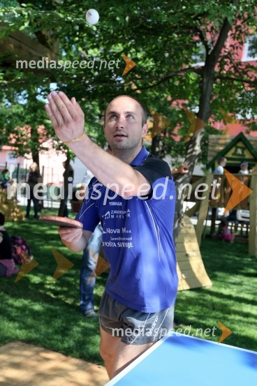 Gregor Zafošnik, namiznotenisačFan plac Geli, otvoritev športnega in rekreacijskega objekta