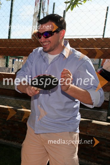 Marko Potrč, povezovalec dogodkovFan plac Geli, otvoritev športnega in rekreacijskega objekta