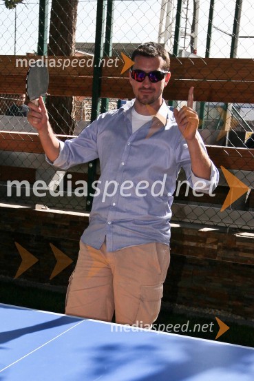 Marko Potrč, povezovalec dogodkovFan plac Geli, otvoritev športnega in rekreacijskega objekta