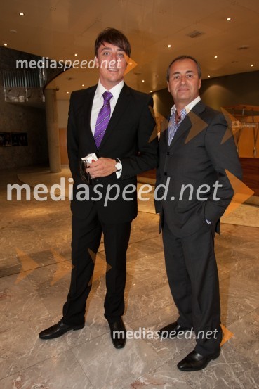 Igor Štamulak, igralec in Vladimir Koželj, arhitektTantadruj, podelitev nagrad Primorskih gledališč