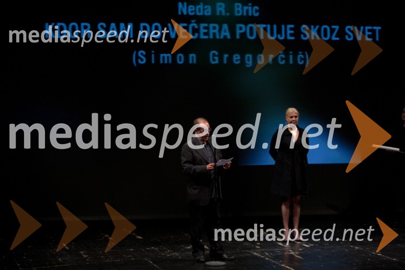 	Marko Sosič, režiser in Neda Rusjan Bric, igralka, režiserkaTantadruj, podelitev nagrad Primorskih gledališč