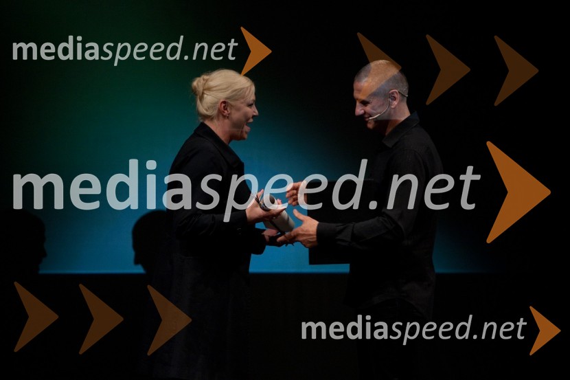 Neda Rusjan Bric, igralka, režiserka in 	Radoš Bolčina, igralecTantadruj, podelitev nagrad Primorskih gledališč