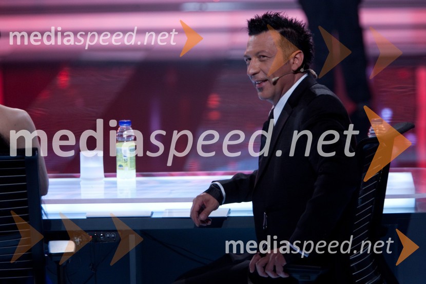 Aleš Uranjek, član žirijeX Factor, prva oddaja v živo