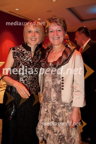 Edita Krajnović, Mediade in&nbsp;Sonja Gole, generalna direktorica ACH d.d.Majski ples Združenja Manager 2012