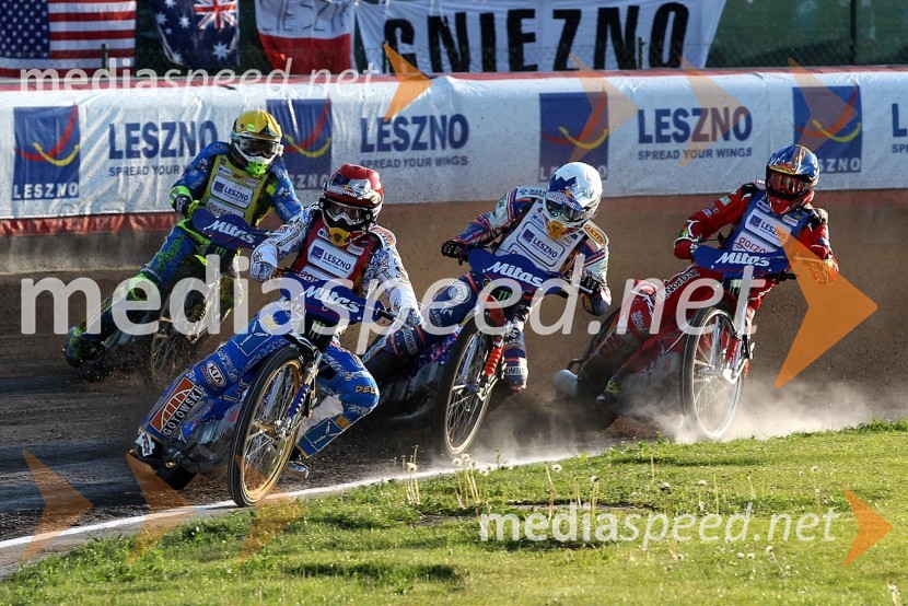 Antonio Lindback (Brazilija), Emil Sayfutdinov (Rusija), Jason Crump (Avstralija) in Andreas Jonsson (Švedska)Speedway, Grand Prix 2012, VN Češke, dirka