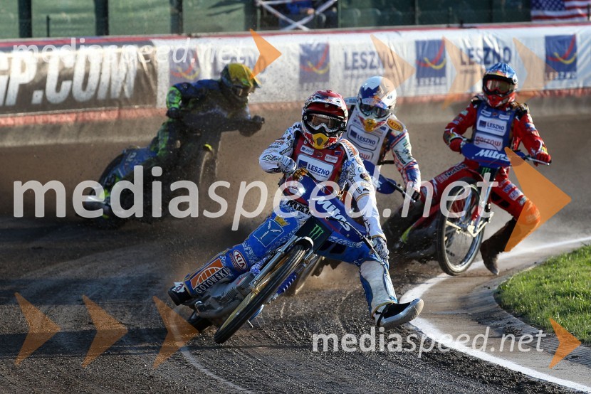 Antonio Lindback (Brazilija), Emil Sayfutdinov (Rusija), Jason Crump (Avstralija) in Andreas Jonsson (Švedska)Speedway, Grand Prix 2012, VN Češke, dirka