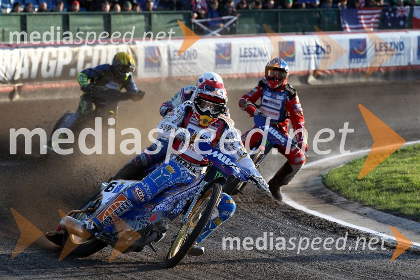 Antonio Lindback (Brazilija), Emil Sayfutdinov (Rusija), Jason Crump (Avstralija) in Andreas Jonsson (Švedska)Speedway, Grand Prix 2012, VN Češke, dirka