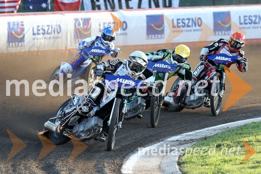 Nicki Pedersen (Danska), Josef Franc (Češka), Peter Ljung (Švedska) in Chris Harris (Velika Britanija)Speedway, Grand Prix 2012, VN Češke, dirka