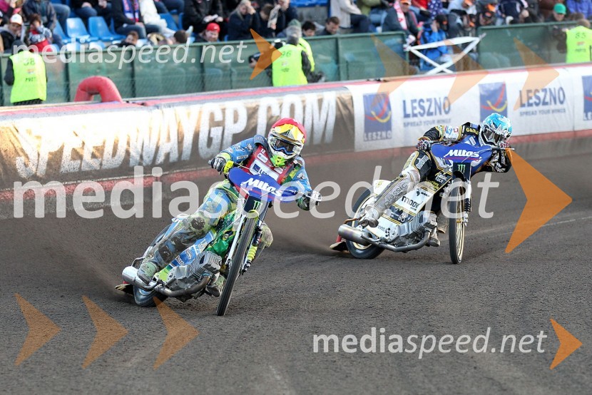 Antonio Lindback (Brazilija) in Tomasz Gollob (Poljska)Speedway, Grand Prix 2012, VN Češke, dirka