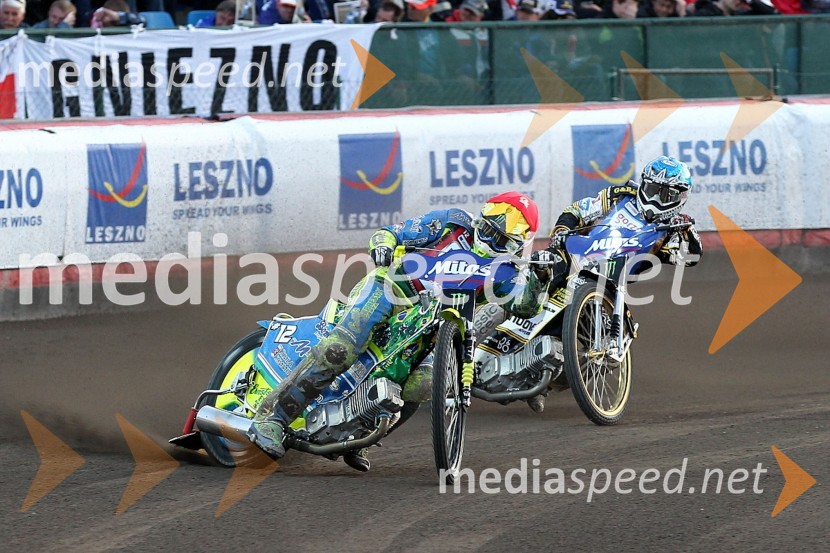 Antonio Lindback (Brazilija) in Hans Andersen (Danska)Speedway, Grand Prix 2012, VN Češke, dirka