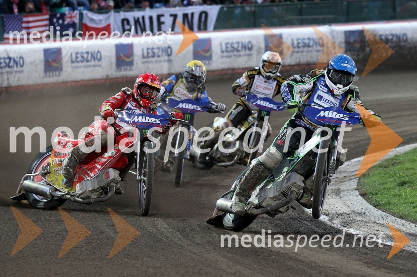 Andreas Jonsson (Švedska), Fredrik Lindgren (Švedska), Hans Andersen (Danska) in Peter Ljung (Švedska)Speedway, Grand Prix 2012, VN Češke, dirka
