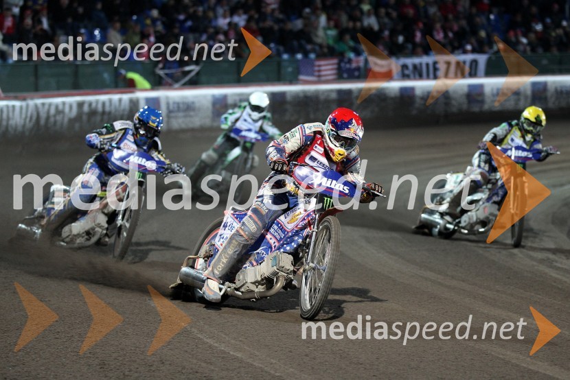 Bjarne Pedersen (Danska), Peter Ljung (Švedska), Jason Crump (Avstralija), Chris Holder (Avstralija)Speedway, Grand Prix 2012, VN Češke, dirka