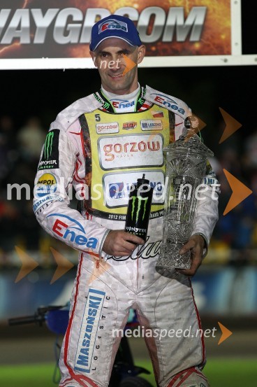 	Tomasz Gollob (Poljska), 3. mestoSpeedway, Grand Prix 2012, VN Češke, dirka