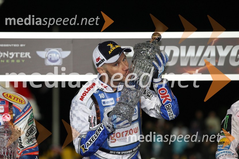 Nicki Pedersen (Danska), zmagovalec VN ČeškeSpeedway, Grand Prix 2012, VN Češke, dirka
