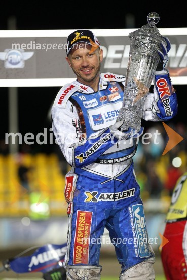Nicki Pedersen (Danska), zmagovalec VN ČeškeSpeedway, Grand Prix 2012, VN Češke, dirka
