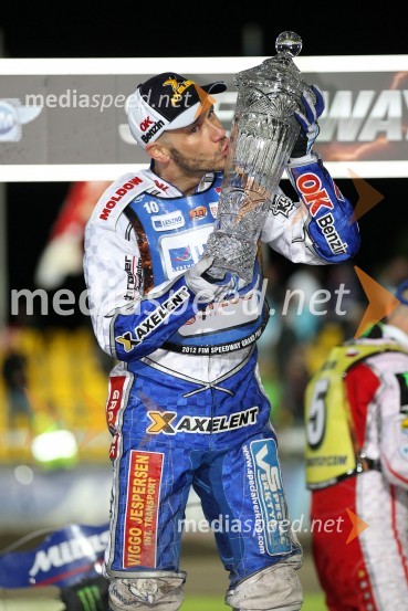 Nicki Pedersen (Danska), zmagovalec VN ČeškeSpeedway, Grand Prix 2012, VN Češke, dirka