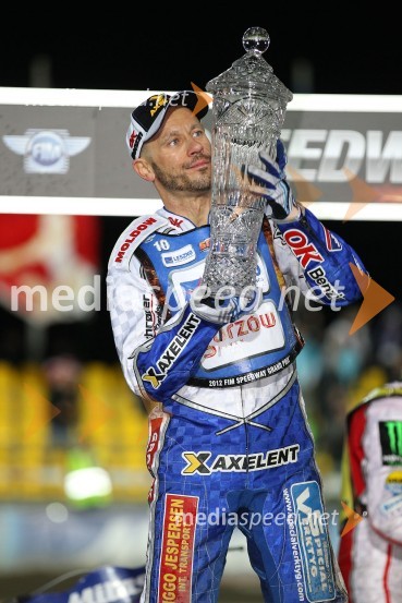 Nicki Pedersen (Danska), zmagovalec VN ČeškeSpeedway, Grand Prix 2012, VN Češke, dirka