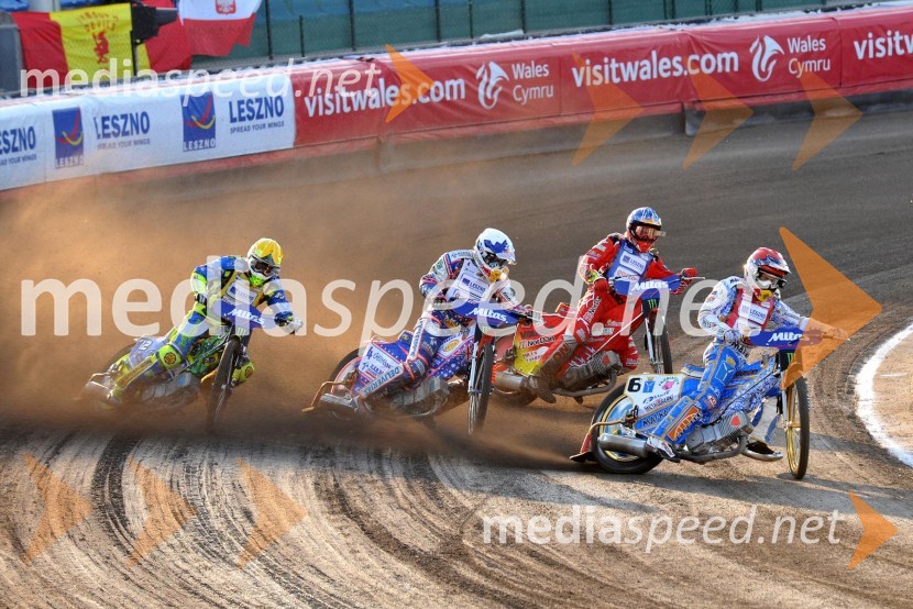 Antonio Lindback (Brazilija), Jason Crump (Avstralija), Andreas Jonsson (Švedska) in Emil Sayfutdinov (Rusija)Speedway, Grand Prix 2012, VN Češke, dirka