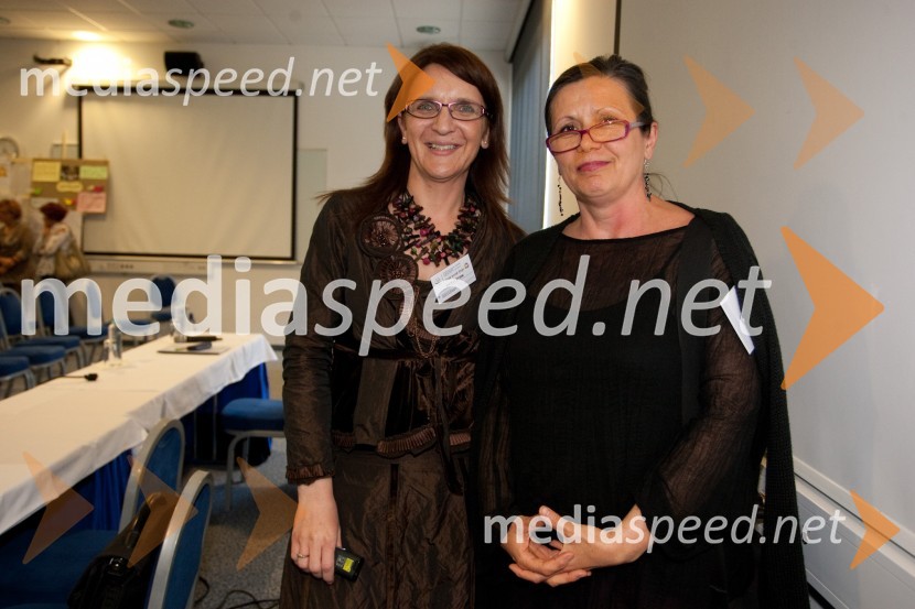 Mateja Štirn, ISA institut in dr. Vesna Vuk Godina, profesoricaKonferenca Izberem nenasilje in sem svoboden, 1. dan