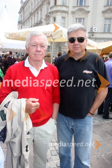 Tone Vogrinec, smučarska legenda in Andrej Verlič, nekdanji podžupan MOMPoklon Ezl eku
