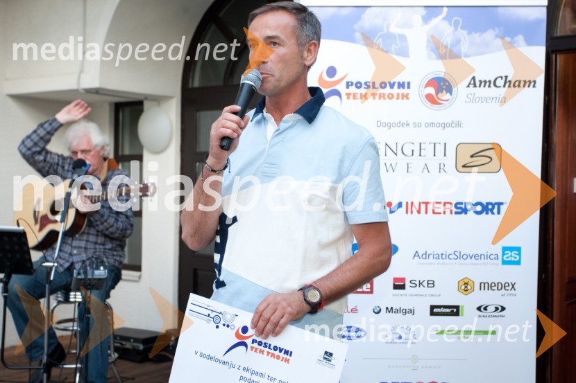 Damijan Ambrožič, organizator tekaPoslovni tek trojk 2012