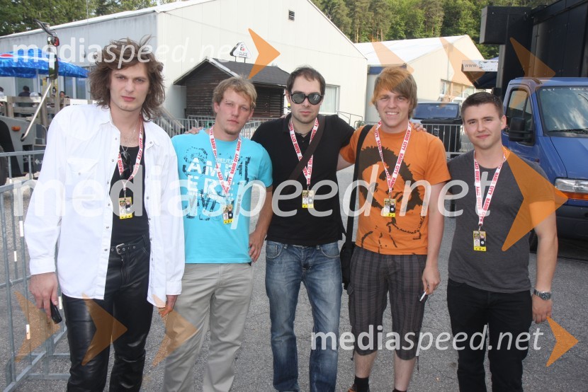 Mario Pešić, Primož Verdinek,  Bratko Zavrnik, Matic Burazer, Janez Rotman, skupina The Sticky Licks17. obletnica Radia City