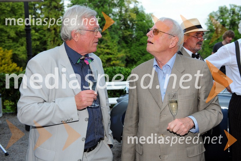 Drago Bulc, novinar in Jacques J. Campe, generalni sekretar FIJETP&F Jeruzalem Ormož in P&F Jeruzalem Ljutomer, predstavitev vina letnika 2011