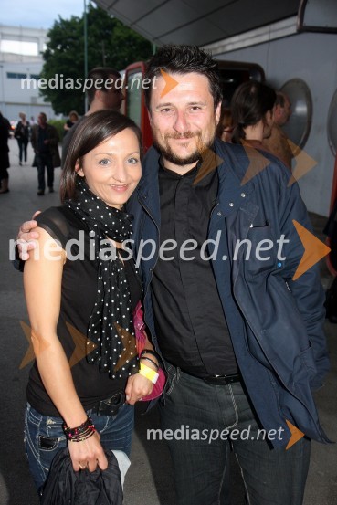 Jagoda Đorđevič, EPK in Pavel Magdič, izvršni producent programskega sklopa Terminal 12Maribor 2012 – EPK, Laurie Anderson, koncert