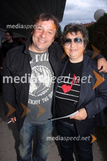 Bojan Emeršič, igralec ter Dragica Petrovič, režiserka in producentkaMaribor 2012 – EPK, Laurie Anderson, koncert