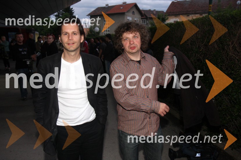 Aljoša Ternovšek, igralec in Matjaž Latin, režiserMaribor 2012 – EPK, Laurie Anderson, koncert