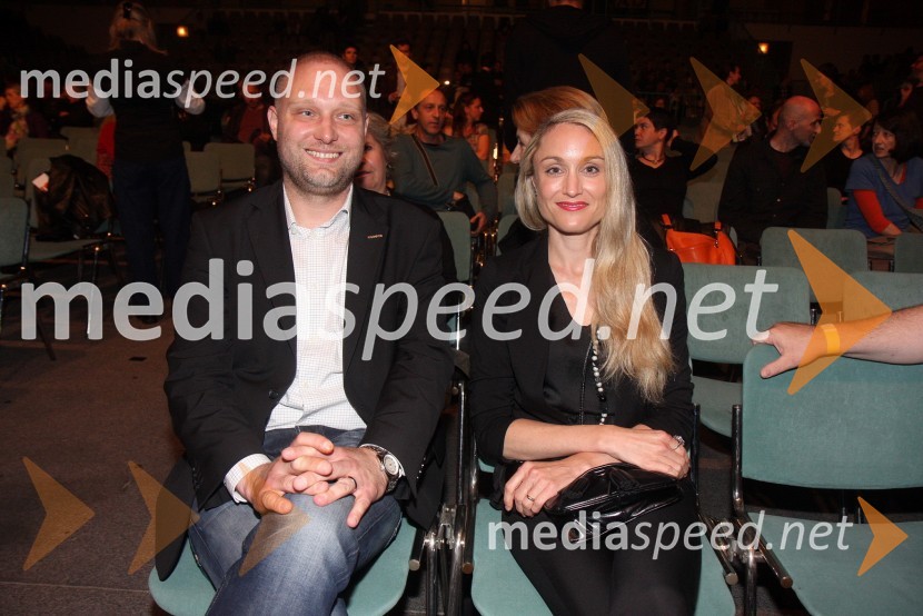 Mitja Čander, programski direktor javnega zavoda EPK Maribor 2012 in njegova soproga Maja Čepin ČanderMaribor 2012 – EPK, Laurie Anderson, koncert