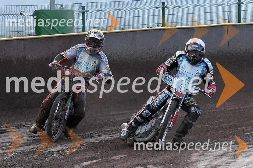 Aleksander Čonda (AMD Krško), Samo Kukovica (AMD Krško)Speedway, dirka za Zlati znak 2012