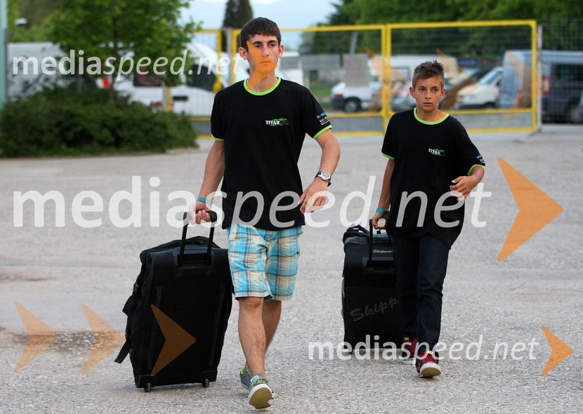 Žiga in Jaka Kovačič (AMD Krško)Speedway, dirka za Zlati znak 2012