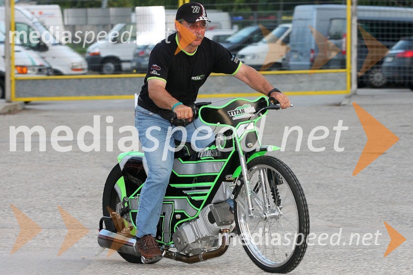 Gerhard Lekše, nekdanji speedwayistSpeedway, dirka za Zlati znak 2012