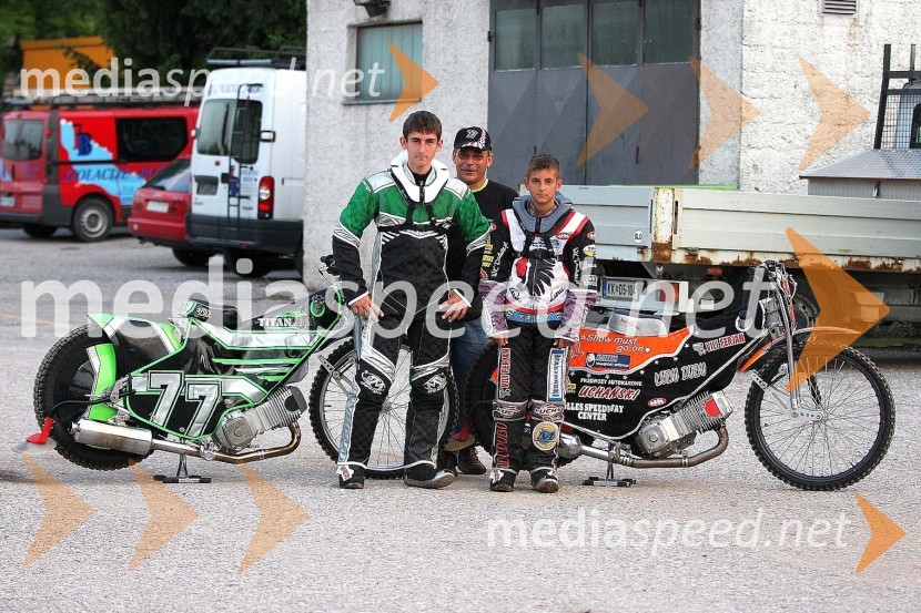 Žiga Kovacic, Gerhard Lekše, nekdanji speedwayist, Jaka KovacicSpeedway, dirka za Zlati znak 2012