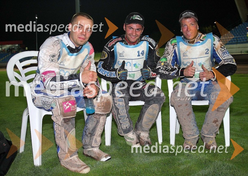 Dawid Lampart (Poljska), Kevin Wolbert (Nemčija), Tobias Busch (Nemčija)Speedway, dirka za Zlati znak 2012