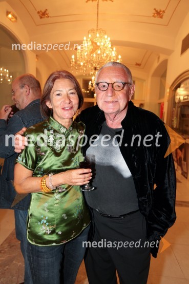 Lidija Koren, izvršna producentka Festivala Borštnikovo srečanje in Dušan Jovanović, režiserMaribor 2012 – EPK in SNG Nova Gorica, modno-gledališko–glasbeni spektakel Krojači sveta