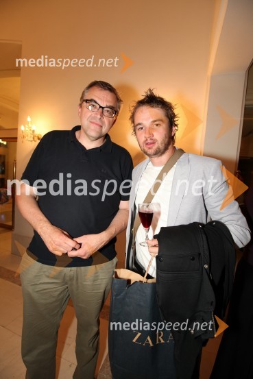 Borut Bašin, odnosi z javnostmi SNG Nova Gorica in Kristjan Guček, igralecMaribor 2012 – EPK in SNG Nova Gorica, modno-gledališko–glasbeni spektakel Krojači sveta